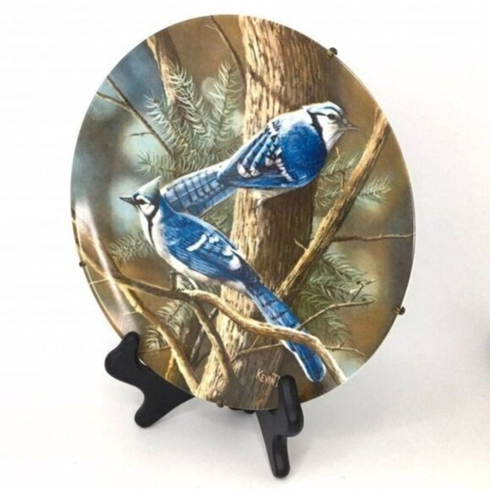 1985 The Blue Jay Edwin Knowles Wall Plate